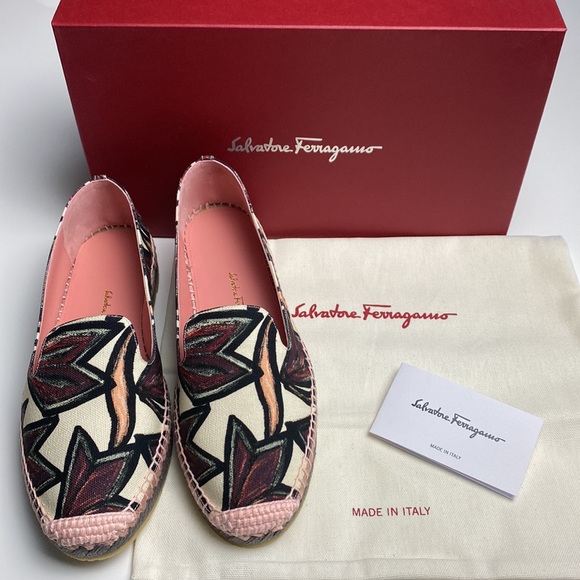 New Authentic Salvatore Ferragamo Espadrille Shoes US 8 - Picture 5 of 13